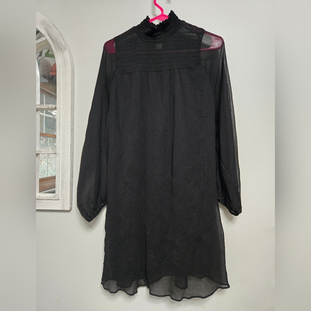 Long Sleeved Black Dress